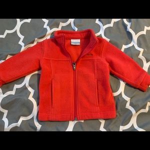 Infant Columbia fleece red